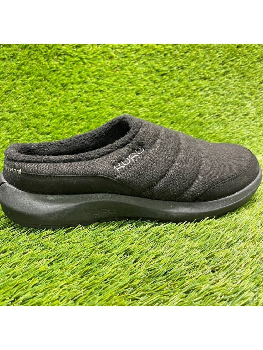 Kuru Draft 2 Mens Size 8 Black Casual Classic Walking Slip-On Mule Slippers